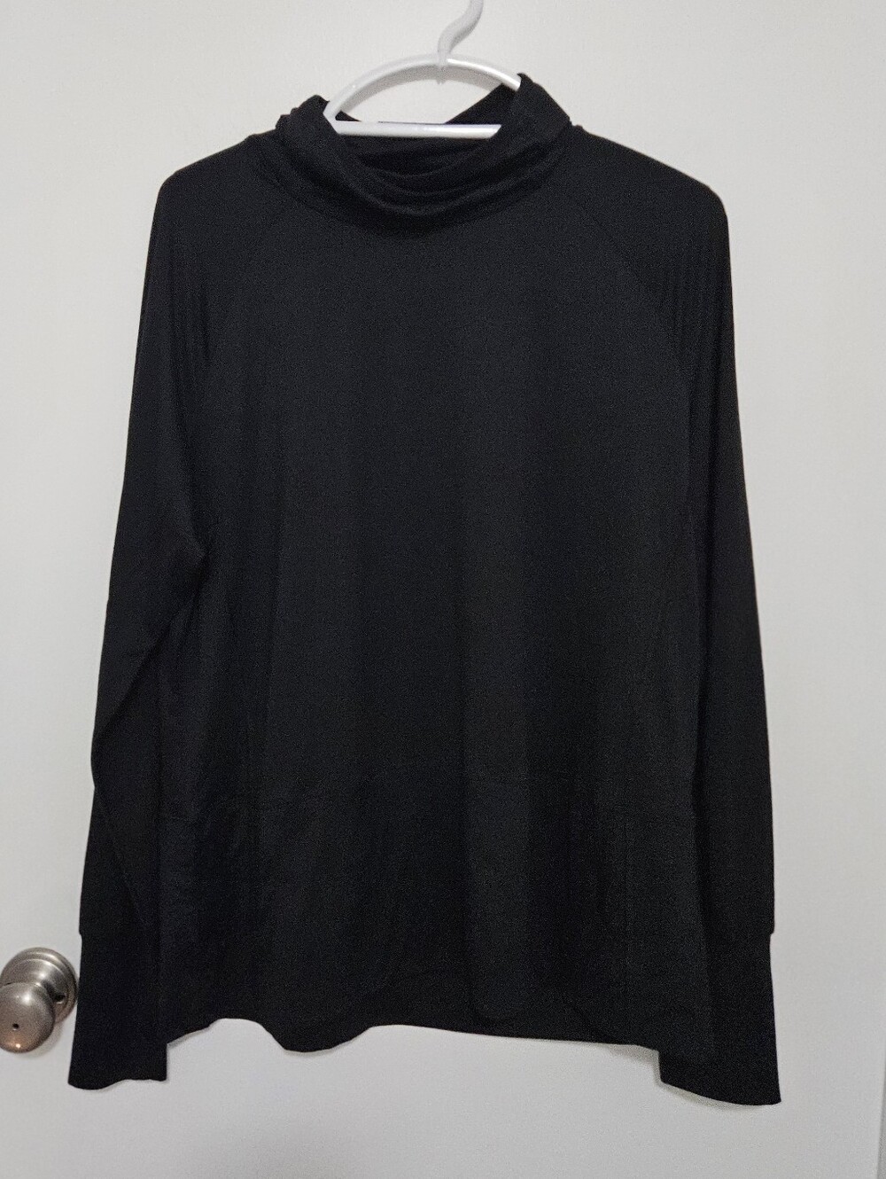 Nine West Black Active Long Sleeve Top Size 1X